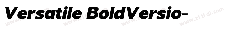 Versatile BoldVersio字体转换 Versatile BoldVersio字体转换